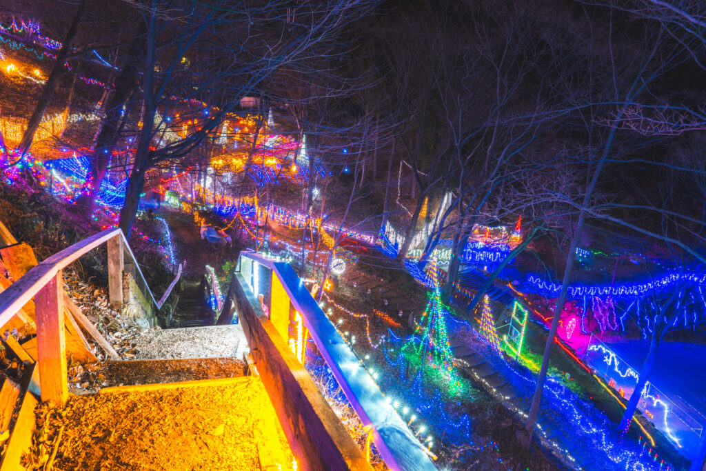妙義山 天空のイルミネーション